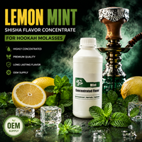 Concentré d'arôme citron menthe pour chicha, tabac soluble pour mélasse de narguilé, fourniture OEM