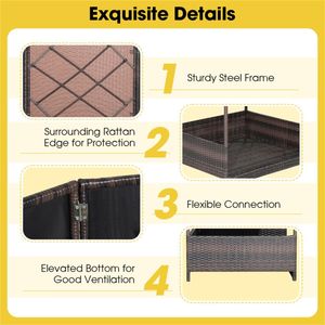 Cuccia per Cani da Esterno con Tettoia, Letto in Rattan con Cuscino Impermeabile, Arredamento per Animali Domestici - Product Image 5