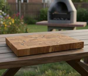 Handmade End Grain Butcher <b>Block</b> Solid Hardwood Rustic Kitchen Chopping Board Heavy Thick Design For Cooking And Chopping - Product Image 2