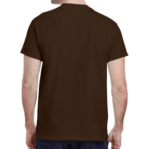 Camiseta de Algodón Grueso para Hombre, Negra, 100% Algodón, Lisa, Informal, de Secado Rápido y Transpirable - Product Image 2