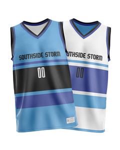 Ensemble d'uniformes de basketball personnalisables pour adultes de haute qualité, en polyester recyclé, respirant, anti-humidité et à séchage rapide, sans manches - Product Image 2
