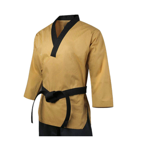 Tenues d'arts martiaux, uniforme de karaté, de judo, de taekwondo, couleur unie, taille ajustable, chemises et pantalons pour adultes - Product Image 2