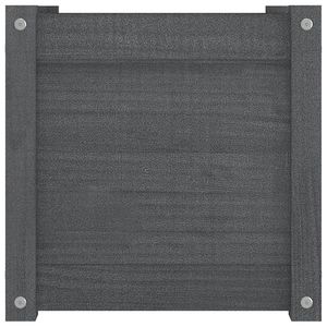 Vasi di fiori in legno massello di pino e fioriera da giardino in 15.7 grigio "x 15.7" x 15.7" - Product Image 5