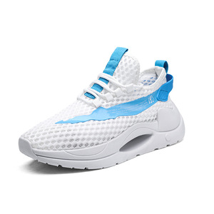 Zapatos deportivos informales transpirables de malla para hombre, calzado deportivo de verano, suela gruesa ligera que absorbe los golpes, calzado masculino a la moda para correr - Product Image 4