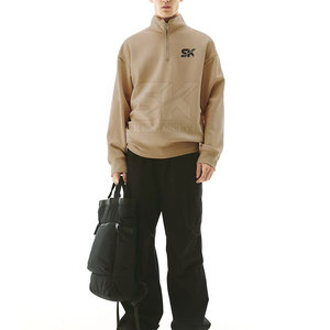 Pakistan Manufacturer Zip Up <b>Plain</b> <b>Sweatshirts</b> Fashionable Zip Up <b>Plain</b> <b>Sweatshirts</b> Street Wear <b>Sweatshirts</b> For Men - Product Image 3