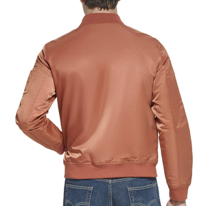 Most Selling Product <b>Men</b> <b>Long</b> Sleeve Satin <b>Jacket</b> Factory Made High Quality Custom Logo <b>Men</b> Satin Varsity <b>Jacket</b> - Product Image 2