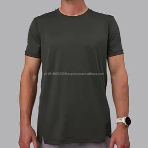 Camiseta Deportiva Ligera de Malla para Hombre, para Gimnasio, Correr, Entrenamiento, con Cuello Redondo, Lisa, de Manga Corta - Product Image 5