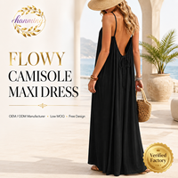 Robes d'été pour femmes 2026 – Robes longues dos nu à fines bretelles, idéales pour la plage et les vacances, parfaits comme cache-maillot de bain