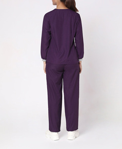 Tenues d'hôpital unisexes personnalisées avec tissu Spandex, combinaison à manches courtes pour médecins et infirmières - Product Image 5