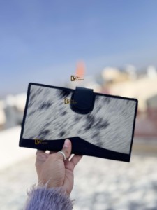 กระเป๋าสตางค์หนังวัวสำหรับผู้หญิงขนาดใหญ่กระเป๋าคลัทช์สไตล์ตะวันตกสำหรับฤดูใบไม้ผลิ/ฤดูร้อน - Product Image 2