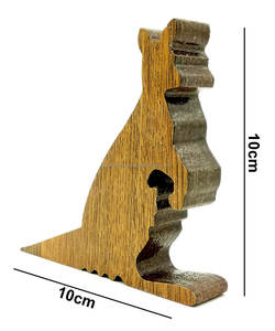 Tope de puerta nuevo con parachoques de goma, Tope de puerta de suelo deslizante de madera resistente para seguridad de decoración del hogar - Product Image 4