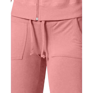 Survêtement pour femme de qualité supérieure, deux pièces, personnalisé, à capuche, motif uni, nouveau design, best-seller - Product Image 5