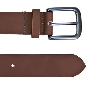 Ceinture en cuir véritable de haute qualité pour homme, avec boucle à ardillon, design monobloc moulé - Product Image 2