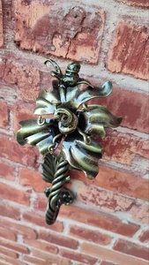 Poignée de portail en fer forgé galvanisé et peint à la poudre, style traditionnel, résistante à la rouille, motifs décoratifs, facile à installer - Product Image 5