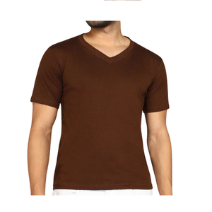 Camiseta de Hombre con Cuello en V, Estilo Casual, 100% Algodón, Suave, Resistente, Corte Holgado, Anti-Pilling, Manga Corta, Diseño Vibe Craft - Product Image 3