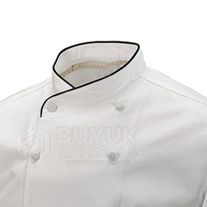 Chaqueta de Chef Profesional Ligera, Transpirable, Antimanchas, de Poliéster/Algodón, con Cierre de Botones, para Restaurante, Bar, Manga Larga, Ropa de Cocina - Product Image 2