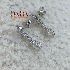 Pendientes Florales con Diamantes Cultivados en Laboratorio, Corte Marquesa y Pera, Joyería Fina de Diseño Elegante para Cada Ocasión - Product Image 6
