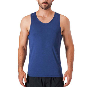 Débardeur de sport pour homme, style streetwear, col rond, 100% coton, séchage rapide, respirant, écologique, avec logo personnalisé, vente en gros - Product Image 1
