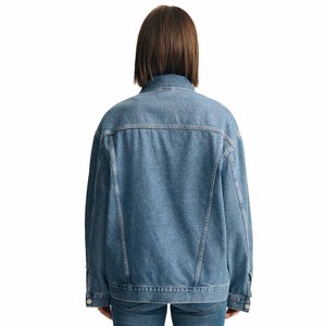 Veste en jean pour femme 100% coton, finition écologique, séchage rapide, respirante, col rabattu, fermeture boutonnée, vêtement d'automne - Product Image 5