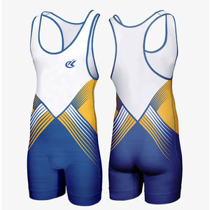 Trajes de Lucha Personalizados de Talla Grande, Spandex/Poliéster, Alta Calidad, Transpirables, Secado Rápido, Ligeros, MOQ Bajo, Diseña el Tuyo - Product Image 1