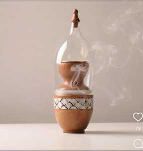 Quemador de Incienso Mubkhar de Madera Natural, Moderno, Elegante, Ecológico, Antiolores, para Quemar Fragancias de Bakhoor y Oud - Product Image 3