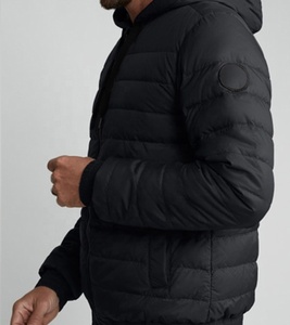 Người Đàn Ông Của Tùy Chỉnh Màu Đen Nhãn nóc Áo Khoác Với Đứng Cổ Áo Mui Xe Mùa Đông Hoody Mới Thiết Kế Vải Áo Khoác Thăng Hoa Kỹ Thuật Màu Đỏ - Product Image 2