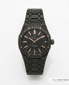 Montre Vala's Watch, chronographe sport en alliage de quartz, diamant octogonal, 42 mm, analogique, verre saphir, fermoir déployant, luxe pour homme, étanche - Product Image 2