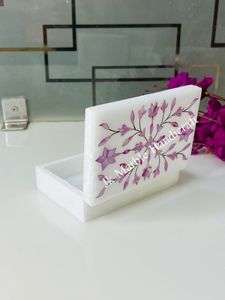 New Best Selling Natural Marble Product Mother of Pearl Marble Inlay Jewelry Box <b>Ring</b> Necklace Safety <b>Storage</b> Box Marble MOP Box - Product Image 5