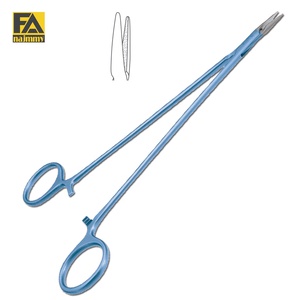 PORTE-AIGUILLES ULTRA MICRO (poignée annulaire) Micro mâchoires, mâchoires revêtues TC Porte-aiguille droit en titane Acier inoxydable - Product Image 4