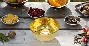 Tazón de postre de almuerzo de latón de Metal grande de lujo cocina moderna pulida para ensalada de frutas de fiesta - Product Image 5
