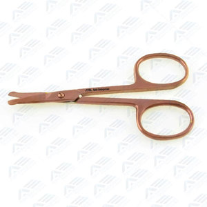 Ciseaux à ongles pour bébé en acier inoxydable avec sondes de sécurité pour les cuticules et les ongles lisses, couleur or rose, 3,5 pouces - Product Image 3