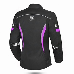 เสื้อแจ็คเก็ตมอเตอร์ไซค์แขนยาวสำหรับผู้หญิง 5 SPORTS สีดำ แบบ Color Block ระบายอากาศได้ดี กันน้ำ กันลม เหมาะสำหรับการแข่งขันทุกประเภท - Product Image 2