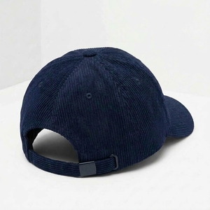 Casquette Dad personnalisée à 6 panneaux en velours côtelé non structuré, broderie plate, visière pré-courbée, fabricant OEM ODM, marque privée, faible MOQ - Product Image 6