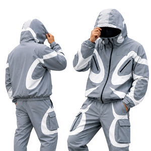 Most Selling Men's Training Joggers Zip up Polyester Windbreaker Tracksuit Nylon Blank Track <b>Suits</b> - Product Image 4