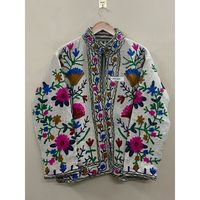 Dernière veste d'hiver Kantha brodée à la main Suzani pour femme, tricotée 100% coton, taille standard, cadeau spécial festival