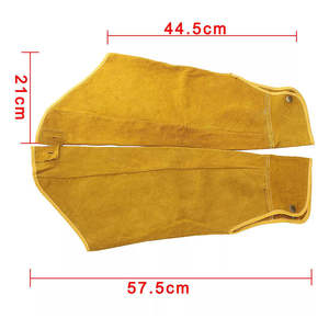 Wholesale Premium Quality Custom Leather <b>Welding</b> Sleeves OEM/ODM Heat Resistant Safety Workwear Arm Guards - Product Image 2
