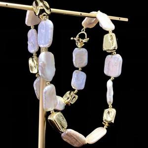 สร้อยคอรูปกังหันลมยอดนิยมบนอินเทอร์เน็ต ดีไซน์เฉพาะตัว พร้อมจี้ไข่มุกน้ำจืดใหม่ ดีไซน์อเนกประสงค์ - Product Image 2