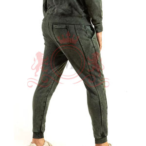 Ensembles tendance de sweat à capuche et pantalon effet délavé, en mélange de coton premium, vêtements assortis pour un confort et une mode au quotidien - Product Image 5