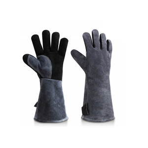 Custom Logo Fire Resistant Cow Split Leather Welding <b>Gloves</b> / Protective Hand Welding <b>Gloves</b> / Welder Work <b>Gloves</b> - Product Image 1