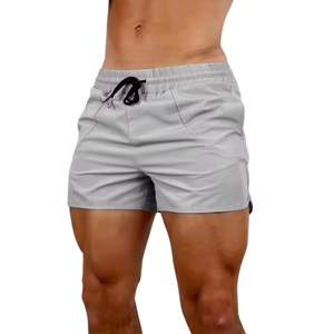 Pantalones Cortos Deportivos Tejidos para Hombre, Cintura Media, Ligeros, de Secado Rápido, con Cierre de Cordón, para Gimnasio, Entrenamiento y Deportes - Product Image 1