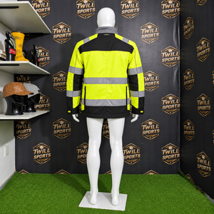 Reflective <b>Rain</b> jackets for <b>men</b> waterproof Hi Vis Safety <b>Coat</b> With Reflective Strips High Visibility <b>Rain</b> jackets - Product Image 5