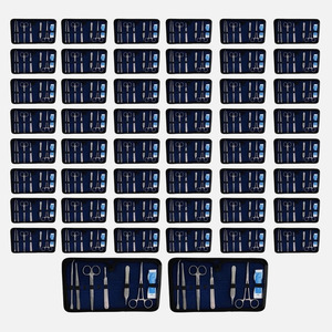 Kit d'instruments chirurgicaux dentaires de base Jamso Industries, 11 pièces (lot de 50 kits), acier inoxydable - Product Image 1
