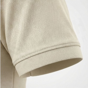 Polo en piqué de coton à manches courtes pour homme, couleur unie, respirant, tissu tricoté décontracté, coupe classique - Product Image 6