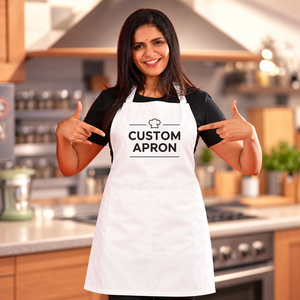 Delantal de Cocina Unisex de Algodón Tejido de 140 GSM con Estampado Digital, Correa Ajustable para el Cuello, Logotipo Personalizado, Venta al Por Mayor - Product Image 2