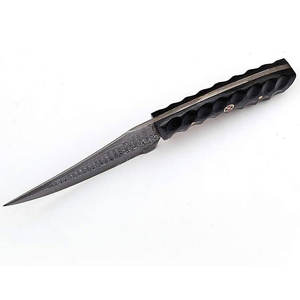 Cuchillo de Caza de Acero Damasco con Patrón, Mango de Agarre Cómodo, para Exploración al Aire Libre, Acero Resistente, OEM, Alta Calidad Industrial - Product Image 3