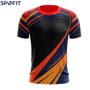Wholesale Price Custom Design Sublimated Crew Neck T-<b>Shirts</b> Short Sleeves Running Wear <b>100</b>% <b>Polyester</b> Quick Dry Breathable <b>Shirt</b> - Product Image 6