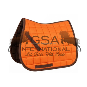 Almohadillas de montura inglesa para salto y doma, de tela de algodón, acolchado cuadrado, transpirables, para deportes ecuestres y competición. - Product Image 3