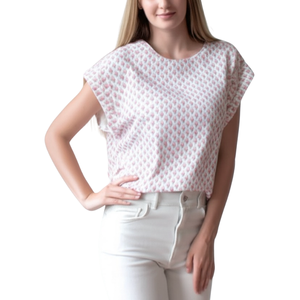 Camisa Elegante de Verano para Mujer, Fabricada en Vietnam, OEM ODM, Prenda Tejida Informal, Sostenible, de Secado Rápido, Cuello Redondo, Algodón/Spandex - Product Image 4