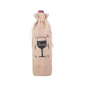 Sacs à vin en jute extra-larges de qualité supérieure pour cadeaux, avec option de logo personnalisé, provenant d'un fabricant indien de confiance - Product Image 1
