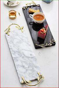 Bandeja de Resina con Aspecto de Mármol - Una Sola Capa, Apta para Sala de Estar y Baño, Apta para Lavavajillas, Diseño Multifuncional - Product Image 3
